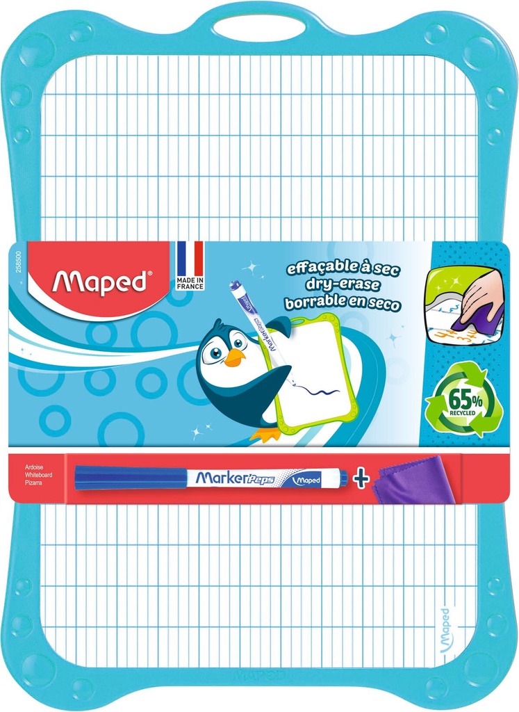 Whiteboard Maped 19x26cm + stift + wisser