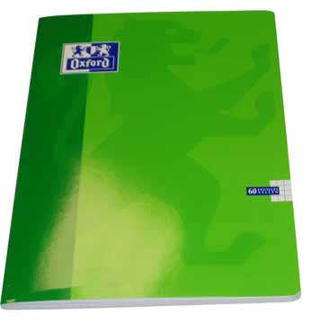 Schrift Oxford School karton A4 geruit 120blz assorti