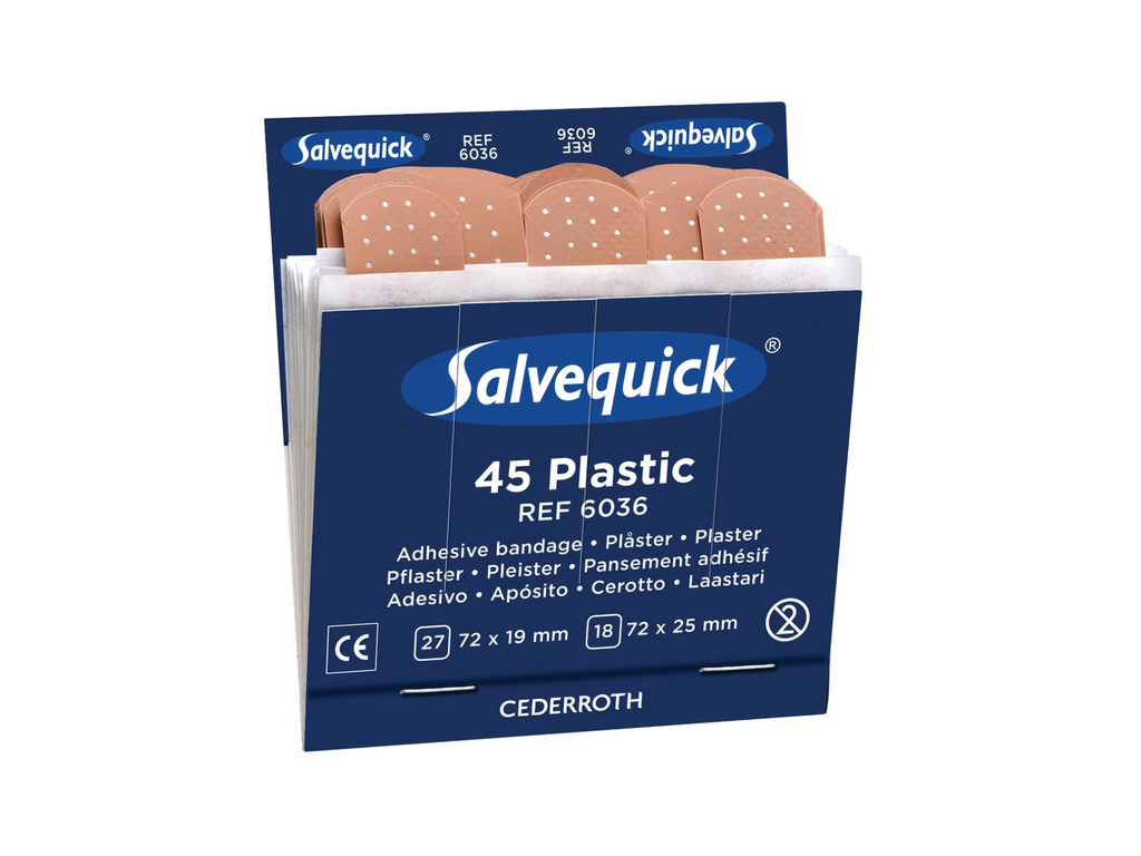 Navulling voor pleisterautomaat Salvequick 45 plastic pleisters (6)