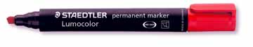 Permanent marker Staedtler Lumocolor 350 beitelpunt 2-5mm rood