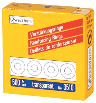 Versterkingsringen Avery Ø13mm transparant (500)