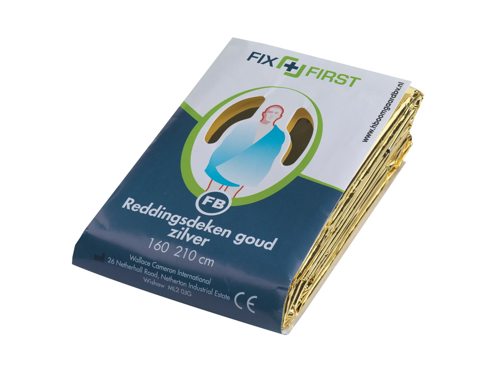 Reddingsdeken Fixfirst tegen koude en hitte