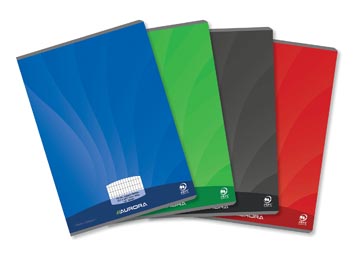 Schrift Aurora Mano karton A4 geniet commercieel geruit 72blz met blauwe marge assorti