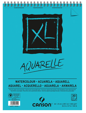 Schetsblok Canson XL aquarelle A4 300gr 30vel wit