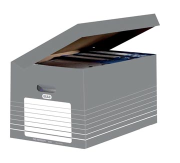 Archiefcontainer Elba 34,5x45x28cm grijs/wit