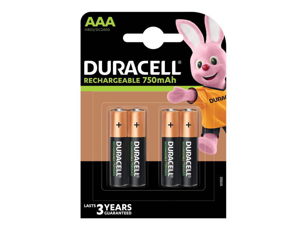 Batterij Duracell Recharge Plus AAA oplaadbaar (4)