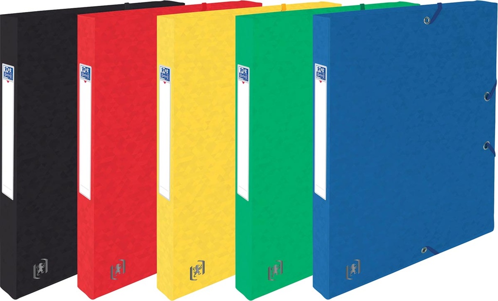 Elastobox Oxford Top File+ karton A4 rug 25mm 200vel assorti