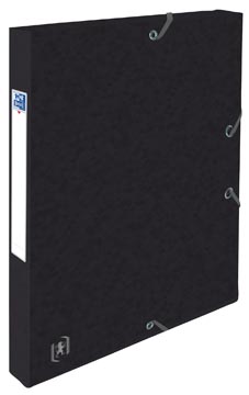 Elastobox Oxford Top File+ karton A4 rug 25mm 200vel zwart
