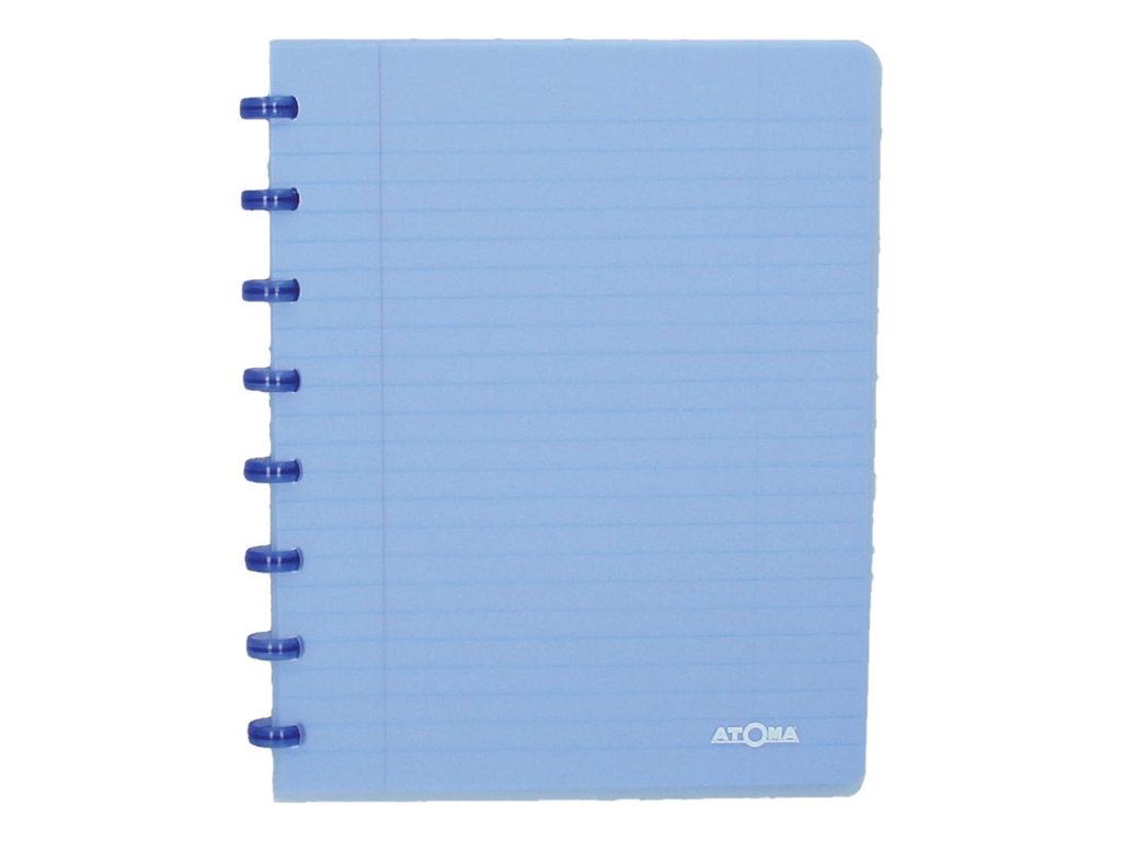 Schrift Atoma Trendy PP A5 geruit 144blz transparant blauw