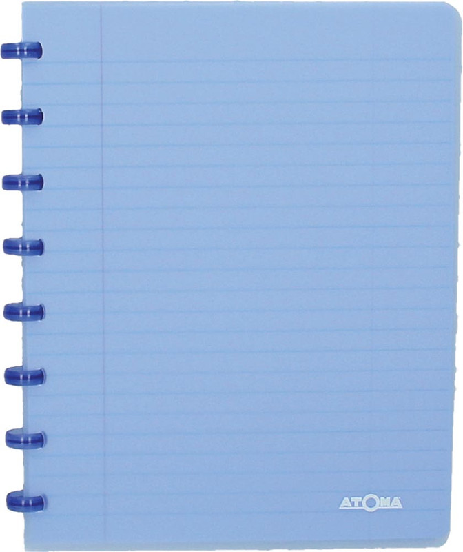 Schrift Atoma Trendy PP A5 commercieel geruit 144blz transparant blauw