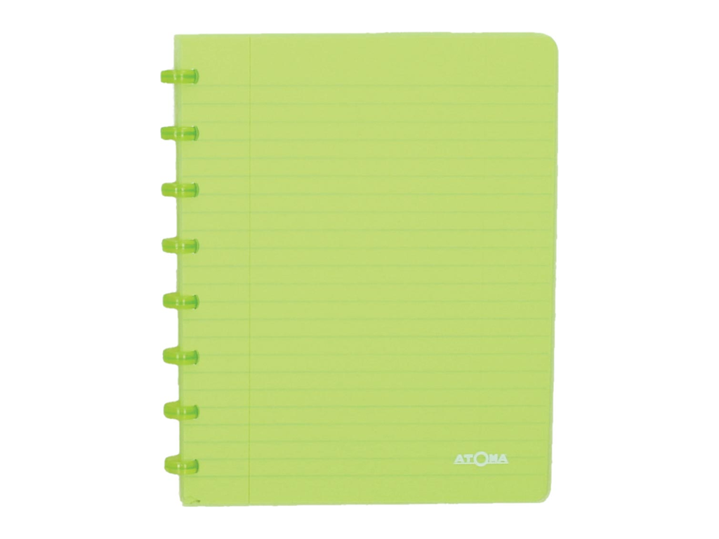 Schrift Atoma Trendy PP A5 commercieel geruit 144blz transparant groen