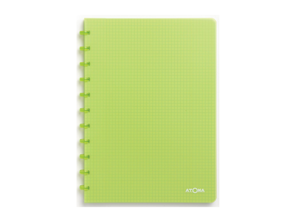 Schrift Atoma Trendy PP A4 commercieel geruit 144blz transparant groen
