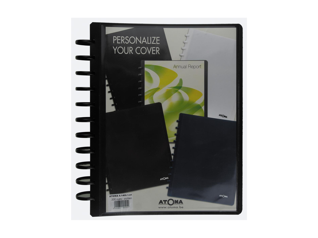 Personaliseerbaar showalbum Atoma PP A4 100 tassen assorti