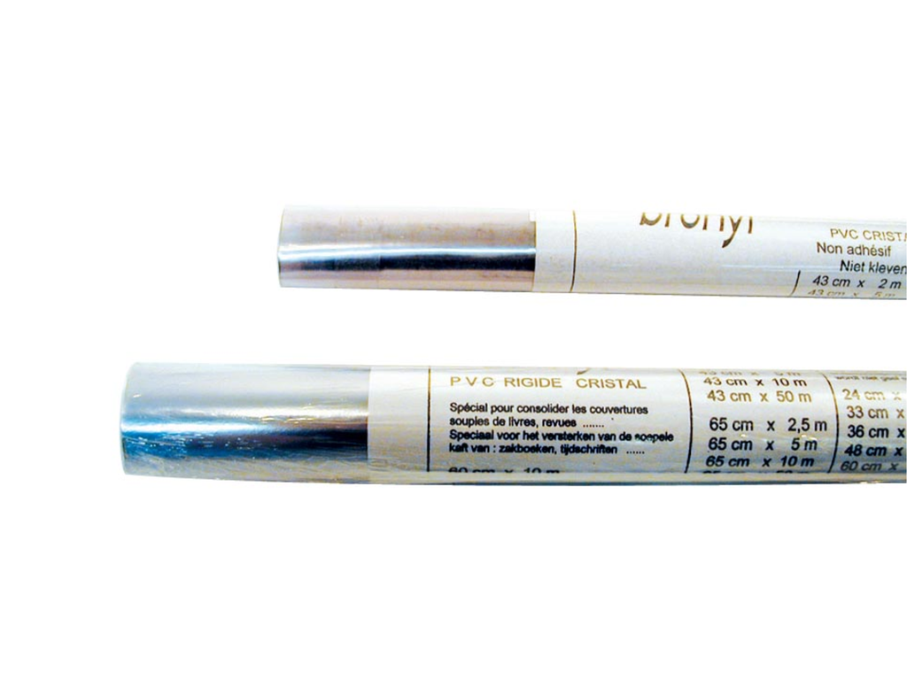 Folie niet-zelfklevend op rol Bronyl 43cmx2m 90 micron transparant