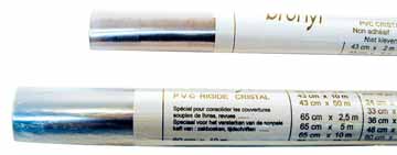 Folie niet-zelfklevend op rol Bronyl 43cmx5m 100 micron transparant