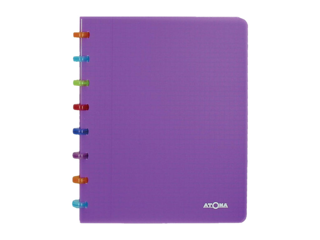 Schrift Atoma Tutti Frutti PP A5 gelijnd 144blz transparant paars