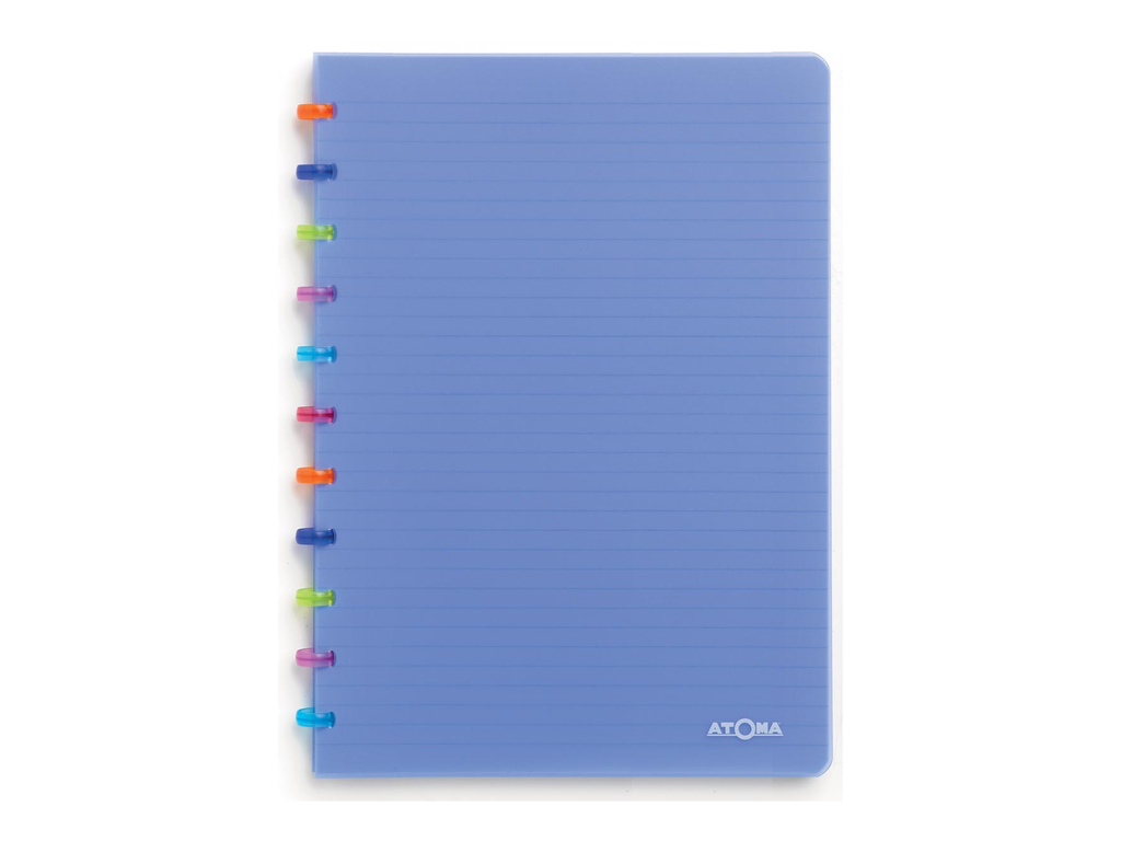 Schrift Atoma Tutti Frutti PP A4 geruit 144blz transparant blauw