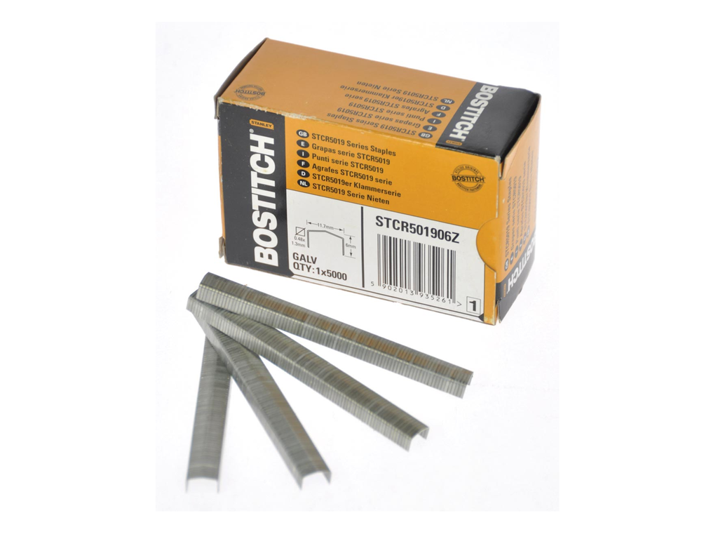 Nietjes Bostitch STCR5019 verzinkt 6mm (5000)