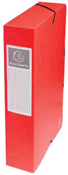 Elastobox Exacompta karton A4 rug 60mm rood
