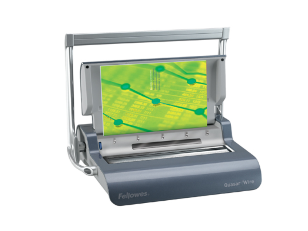 Inbindmachine Fellowes Quasar Wire manueel voor metalen bindruggen