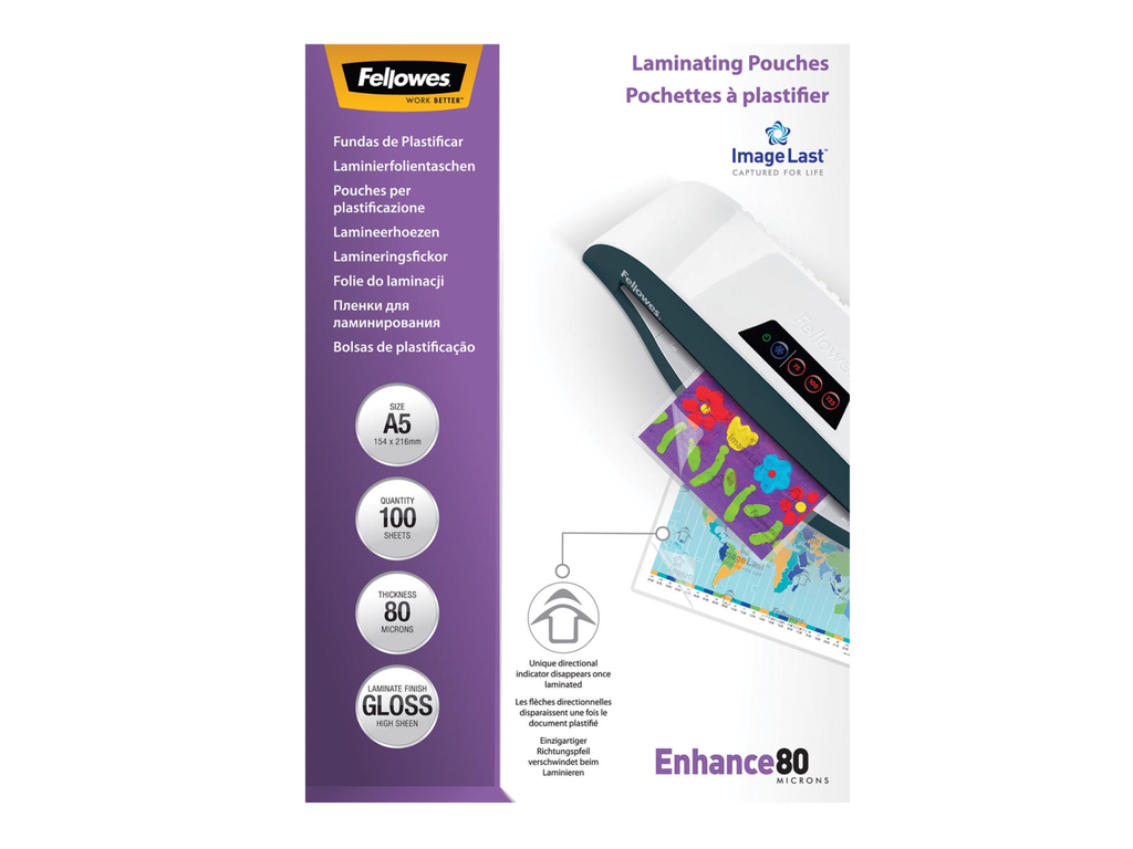 Lamineerhoes Fellowes ImageLast Enhance A5 2x80µ (100)