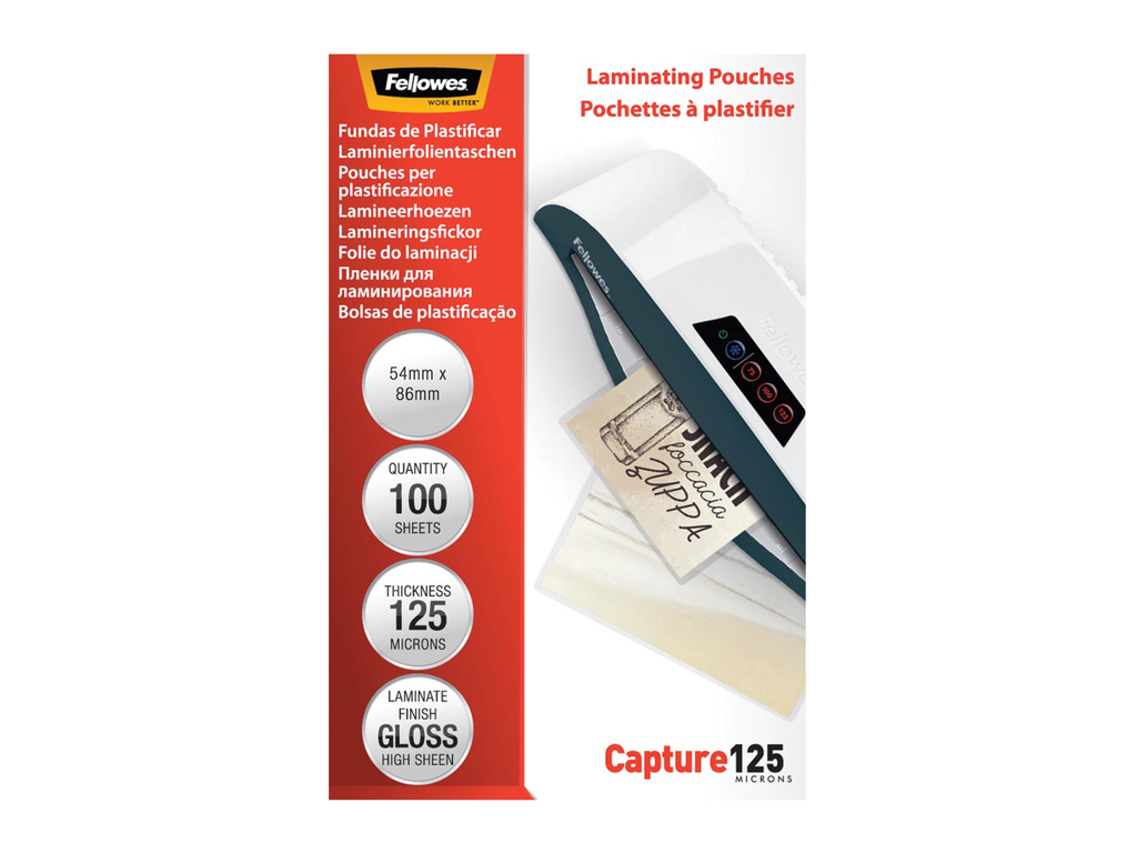 Lamineerhoes Fellowes Capture 54x86mm 2x125µ (100)