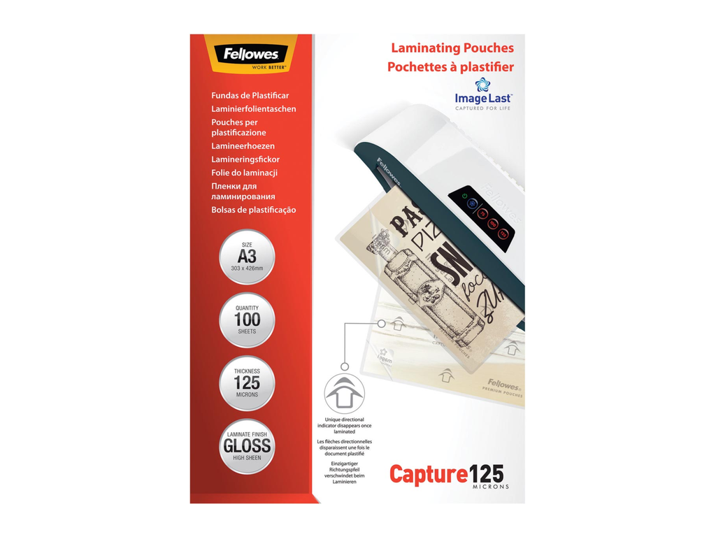Lamineerhoes Fellowes ImageLast Capture A3 2x125µ (100)