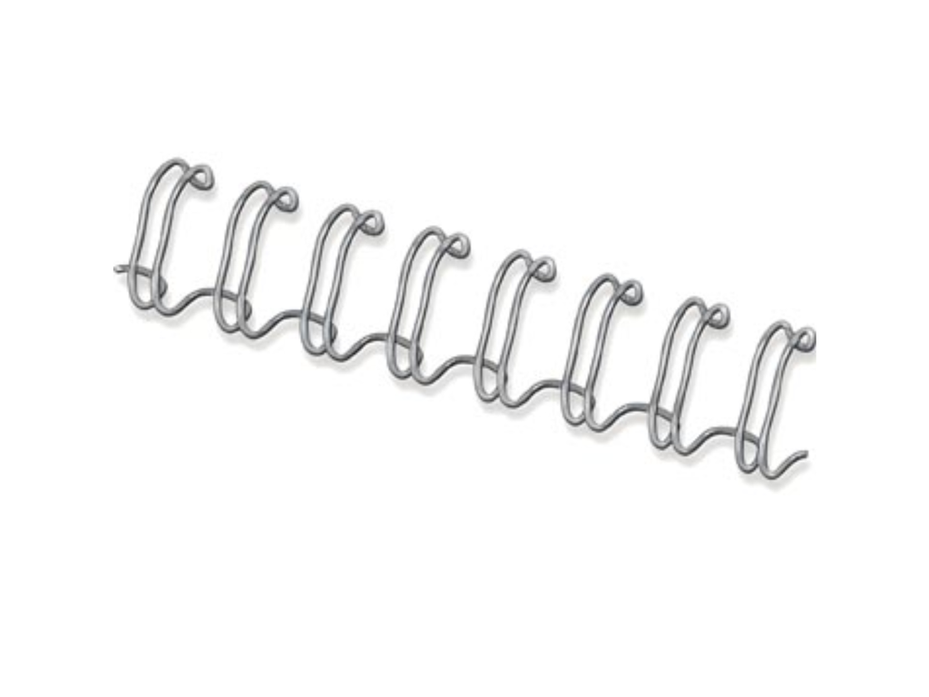 Bindrug Fellowes metaal 10mm zilver (100)(CRC53279)
