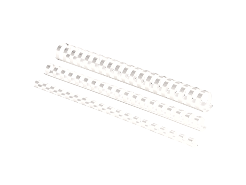 Bindrug Fellowes plastic 25mm wit (50)