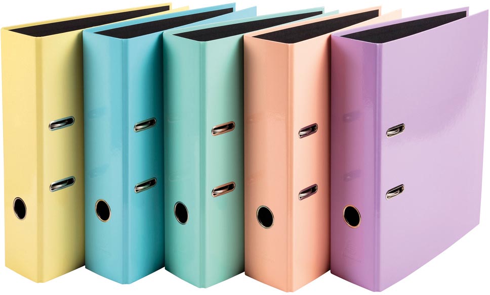 Ordner Exacompta Aquarel karton A4 rug 80mm assorti