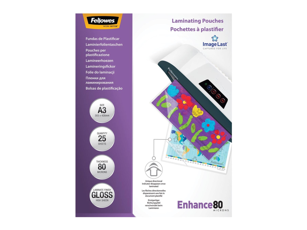 Lamineerhoes Fellowes Enhance A3 2x80µ glanzend (25)
