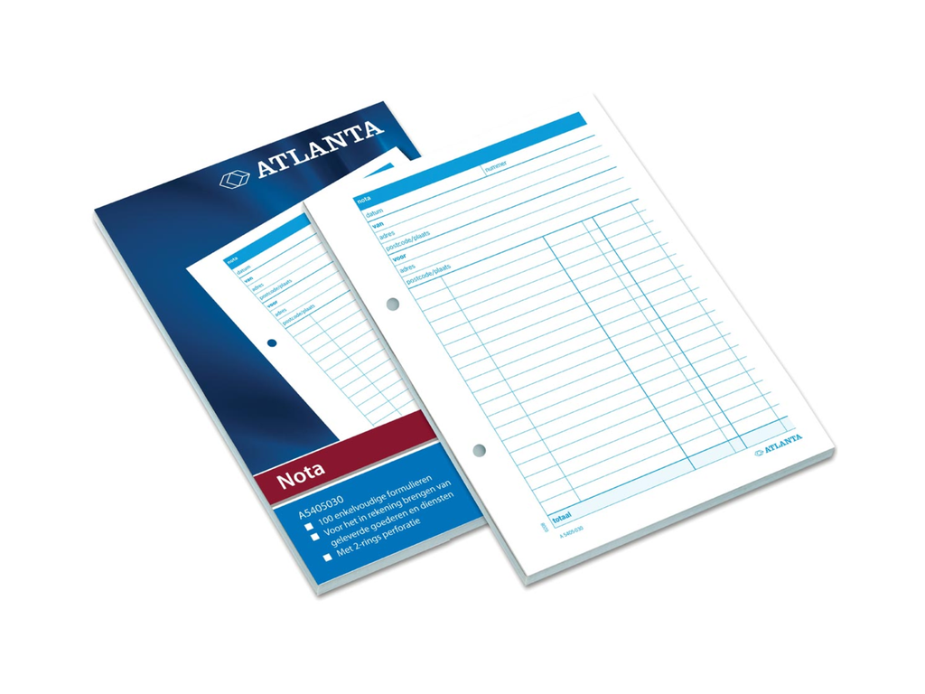 Notitieblok Atlanta nederlandstalig 10,5x14,8cm A6 100bl
