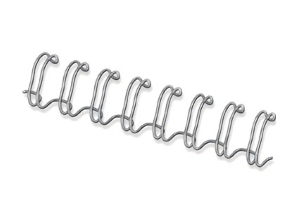 Bindrug Fellowes metaal 12mm zilver (100)