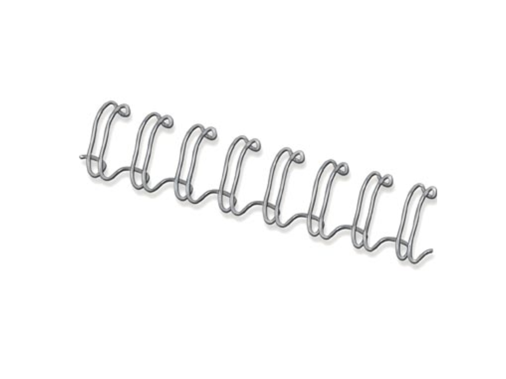 Bindrug Fellowes metaal 14mm zilver (100)