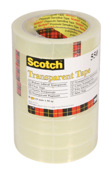 Plakband Scotch 550 19mmx66m (8) voor grote afroller