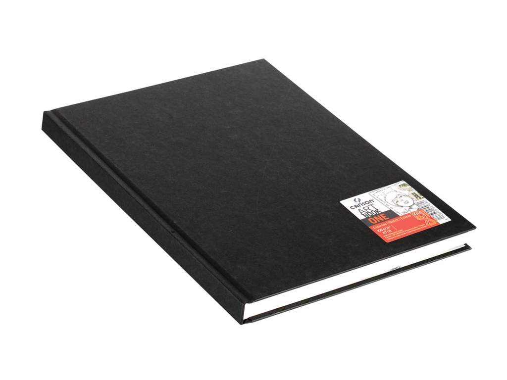 Schetsboek Canson art book one 21,6x29,7cm 100gr 100vel zwart