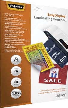 Lamineerhoes Fellowes Admire EasyDisplay A4 2x80µ (25)