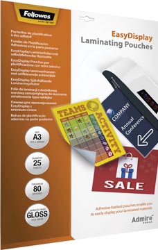 Lamineerhoes Fellowes Admire EasyDisplay A3 2x80µ (25)