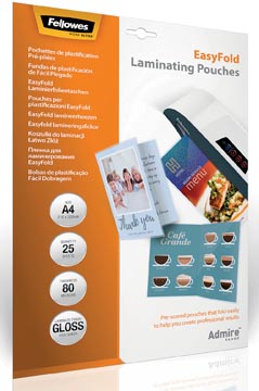 Lamineerhoes Fellowes Admire EasyFold A4 2x80µ (25)