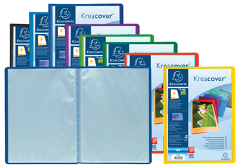 Personaliseerbaar showalbum Exacompta Kreacover PP A4 60 tassen assorti