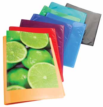 Personaliseerbaar showalbum Exacompta Kreacover PP A4 20 tassen assorti