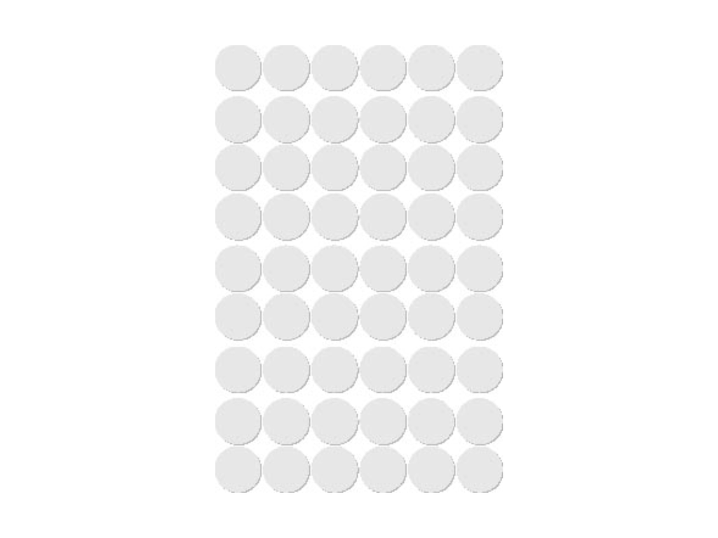 Etiketten Apli Ø 13mm wit (210)