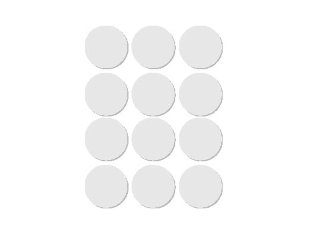 Etiketten Apli Ø 25mm wit (72)