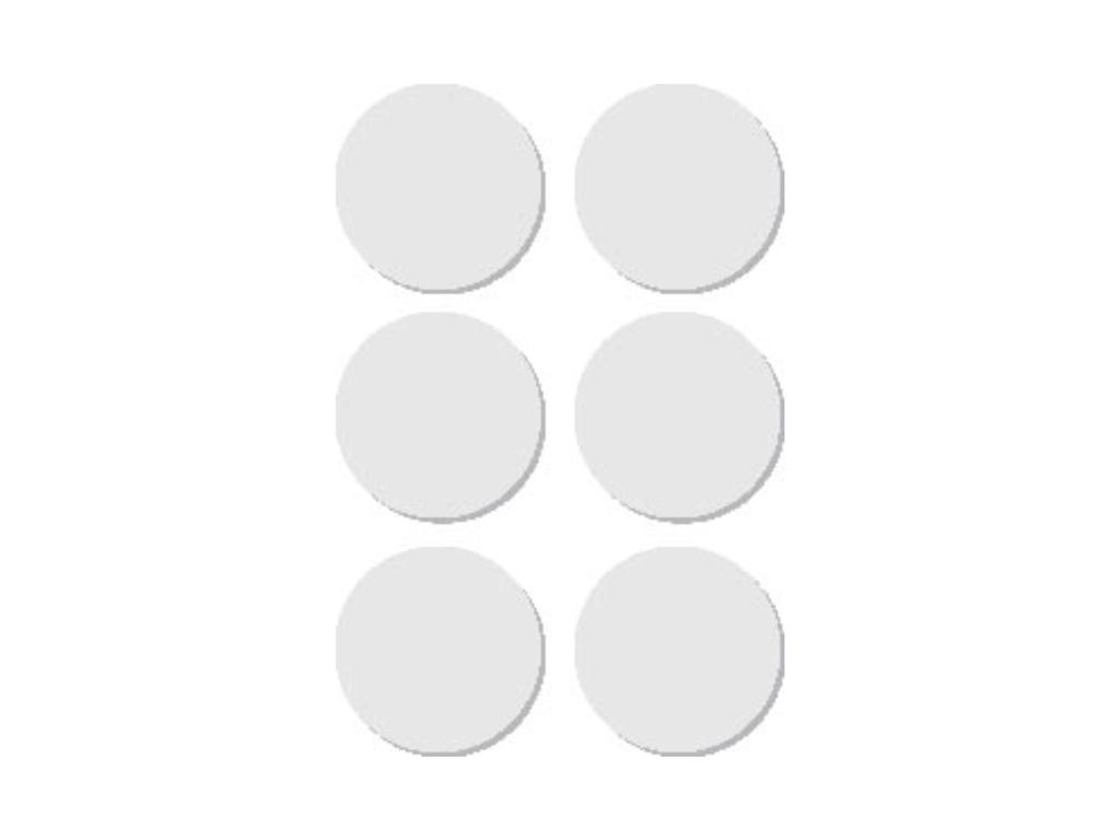 Etiketten Apli Ø 32mm wit (36)