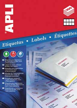 Etiketten Apli 08 etik/bl 105x74mm (100)