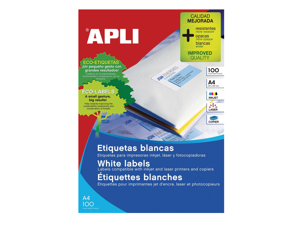 Etiketten Apli 04 etik/bl 105x148mm (100)