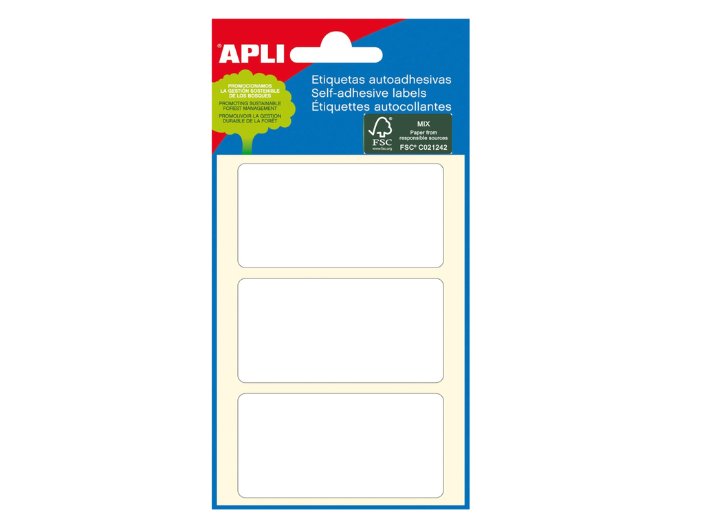 Etiketten Apli 34x67mm wit (18)