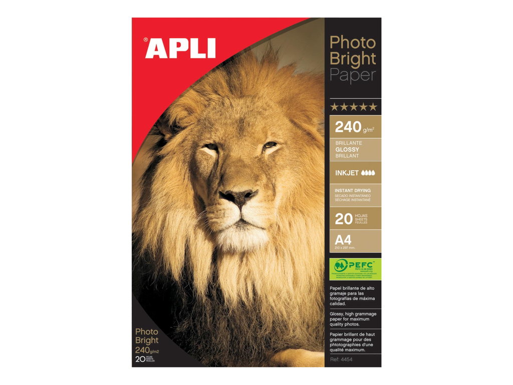 Fotopapier Apli photo bright A4 240gr inkjet (20)