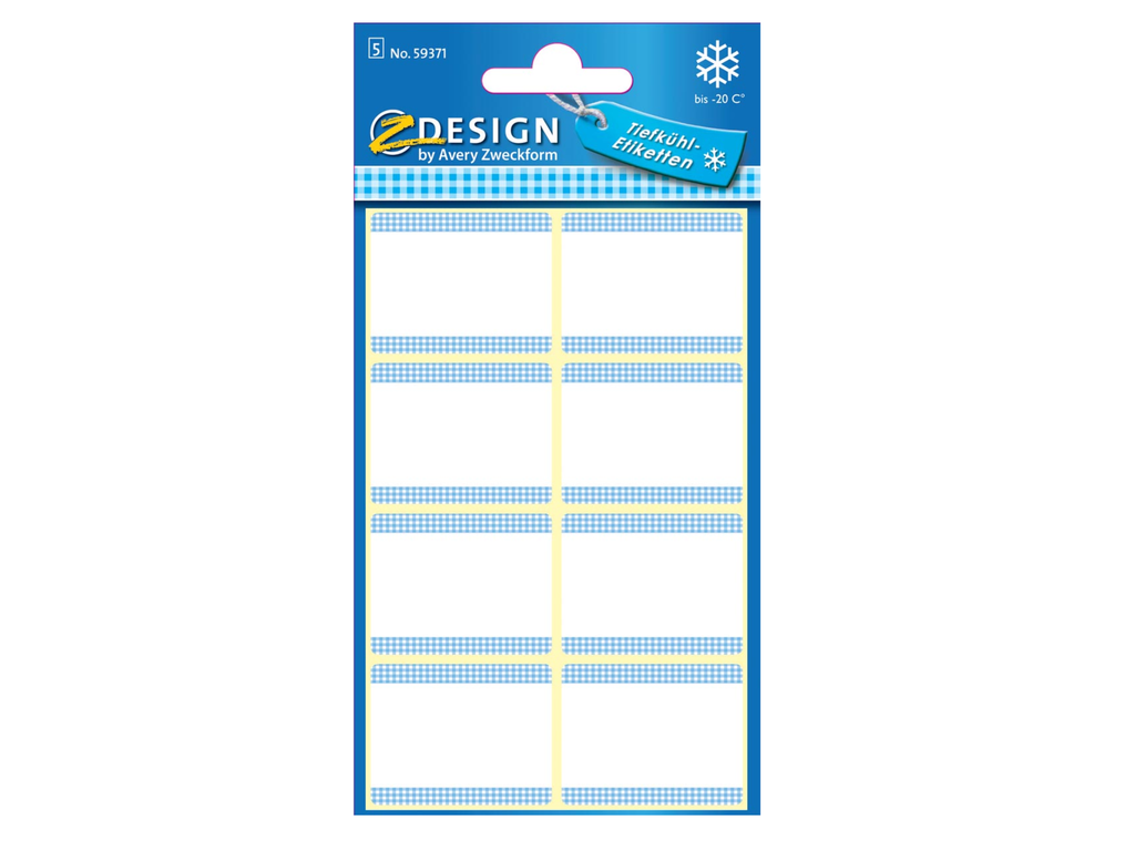 Etiketten Avery Z-design Home 36x28mm voor diepvries wit (40)