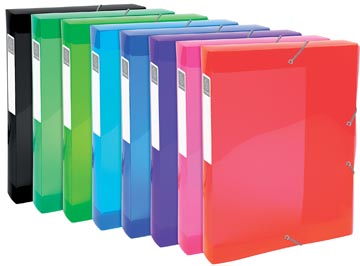 Elastobox Exacompta Iderama PP A4 rug 40mm assorti